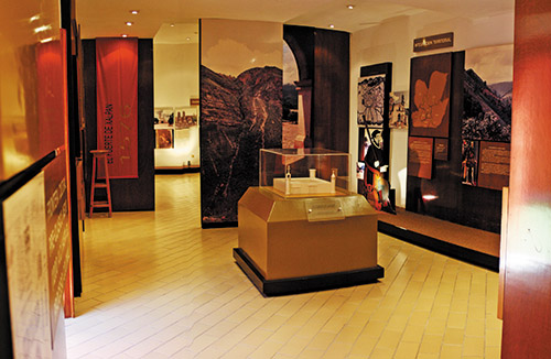 Interior del Museo de La Sierra Gorda en Jalpan de Serra