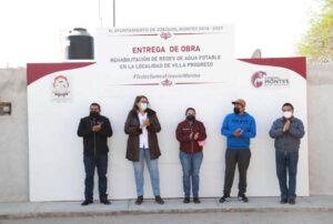 Redes de Agua potable en Villa Progreso Ezequiel Montes