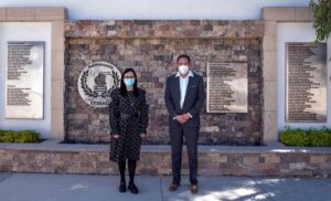 Diputada Lety Rubio en el Cobaq de Cadereyta