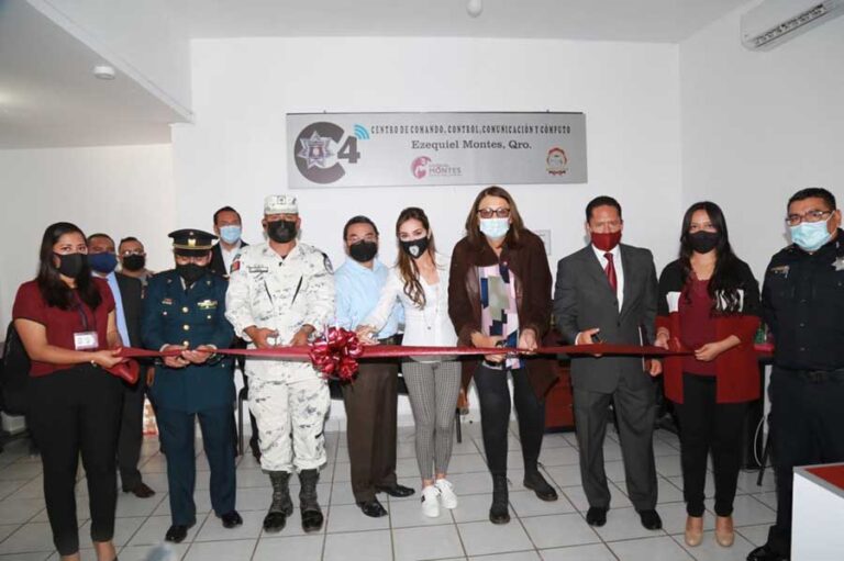Inaugura Elvia Montes, Centro de Comando y Control (C4) en Ezequiel Montes
