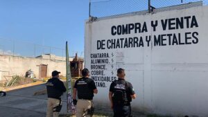 Policía Queretana asegura 43 rollos de cable de cobre, en 4 cateos realizados. Hay un detenido
