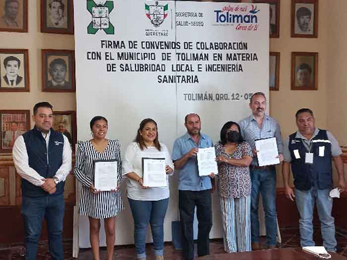 SESEQ y Tolimán firman acuerdos de Ingeniería Sanitaria y Salubridad Local