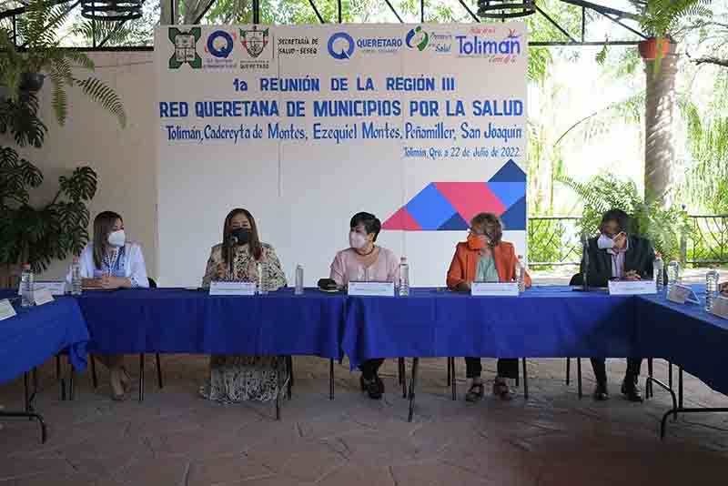 Encabeza SESA primera Reunión de la Región III de la Red Queretana de Municipios por la Salud