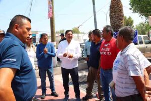 Encabeza Miguel Martínez supervisión de obras de mejoramiento en el Boulevard Manuel Gómez Morín