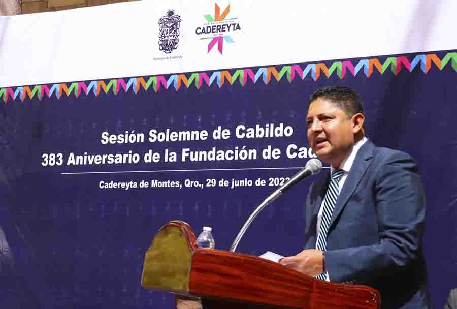 Encabeza Miguel Martínez celebración por el 383 Aniversario de la Fundación de Cadereyta