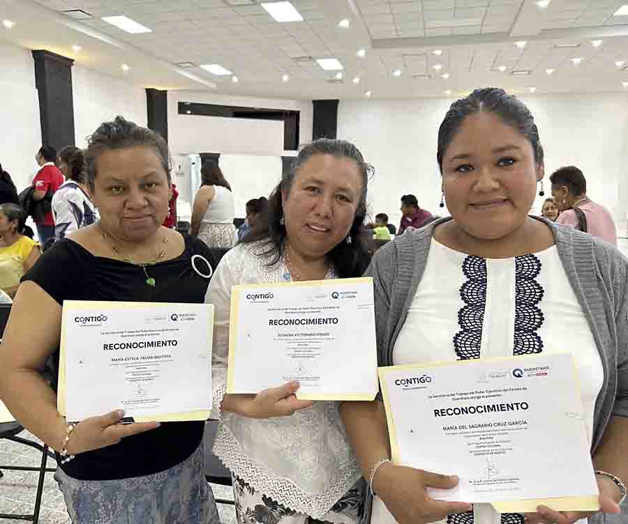 Capacita ST a mujeres en Cadereyta y San Joaquín