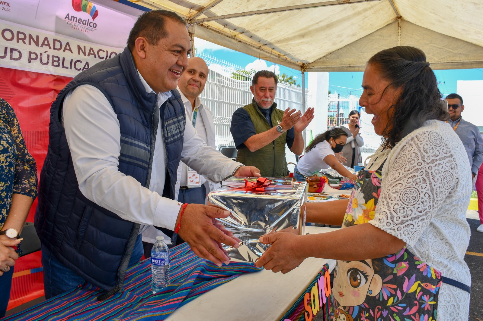 Alcalde René Mejía inaugura la Primera Jornada Nacional de Salud Pública en Amealco.