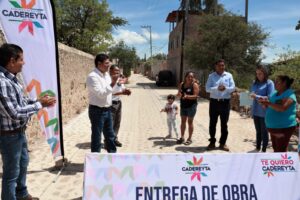 Inaugura Miguel Martínez importante vialidad en comunidad El Demiñó