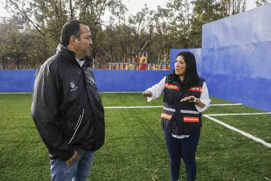Supervisa Roberto Cabrera obras en la Deportiva Maquío y en Barrio del Espíritu Santo