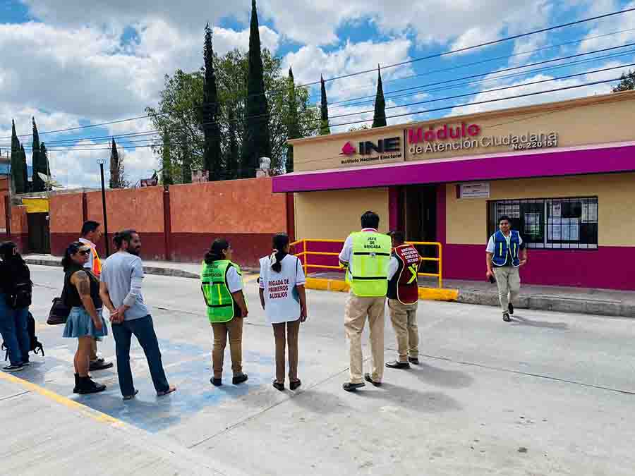 Coordina Protección Civil de Cadereyta cuatro simulacros de terremoto 7.5 Richter