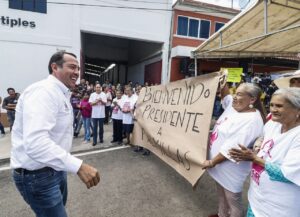 Entrega Roberto Cabrera rehabilitación de calle en Palmillas con una inversión de 2.3 mdp