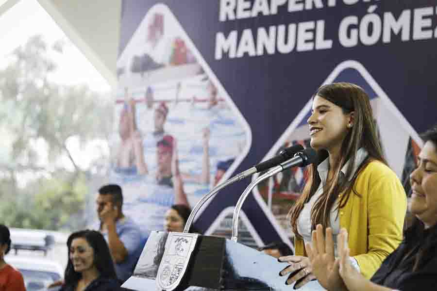 Roberto Cabrera encabeza la ceremonia de reapertura de la Acuática Manuel Gómez Morín