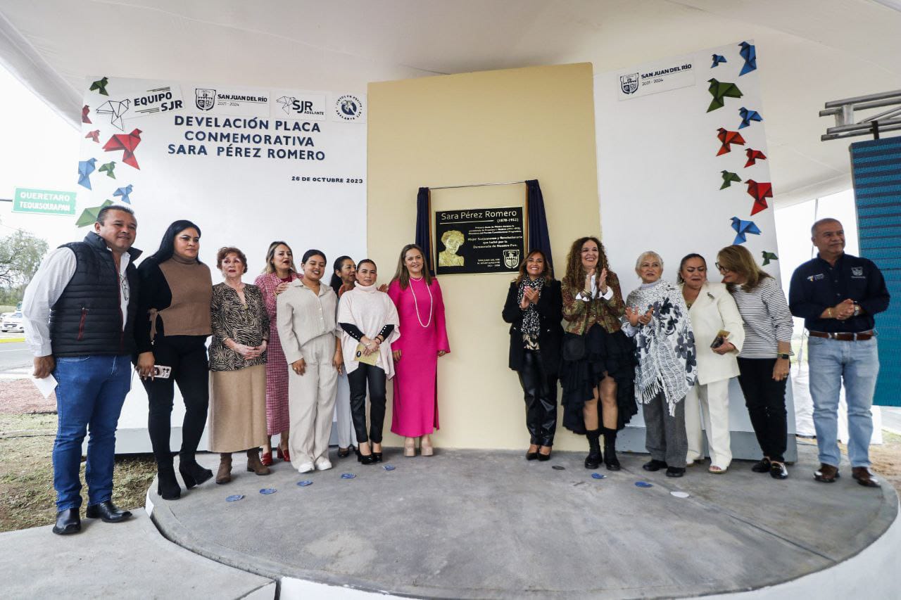 Vialidad sanjuanense llevará el nombre de Sara Pérez Romero