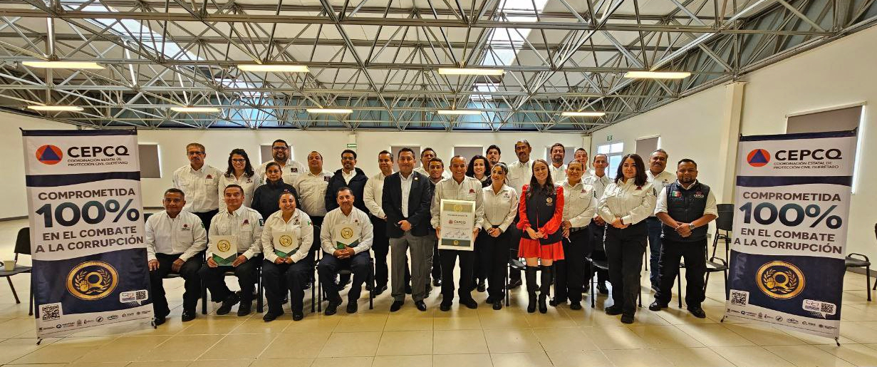 Recibe CEPCQ reconocimiento como dependencia anticorrupción