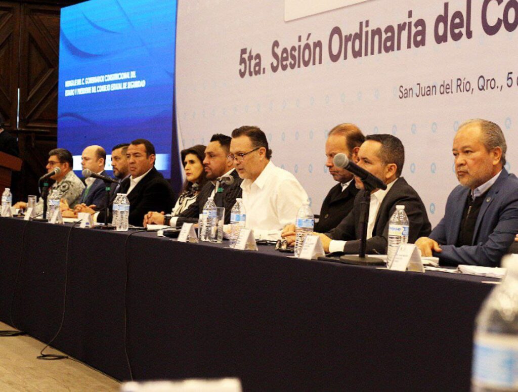 Emblemática e histórica sesión del Consejo Estatal de Seguridad en San Juan del Río