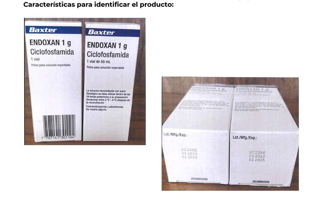 Emite COFEPRIS Alerta Sanitaria por comercialización ilegal de ENDOXAN