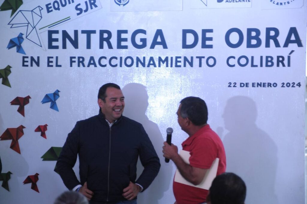 Entrega Roberto Cabrera obras por más de un millón de pesos en la colonia Colibrí Banthí