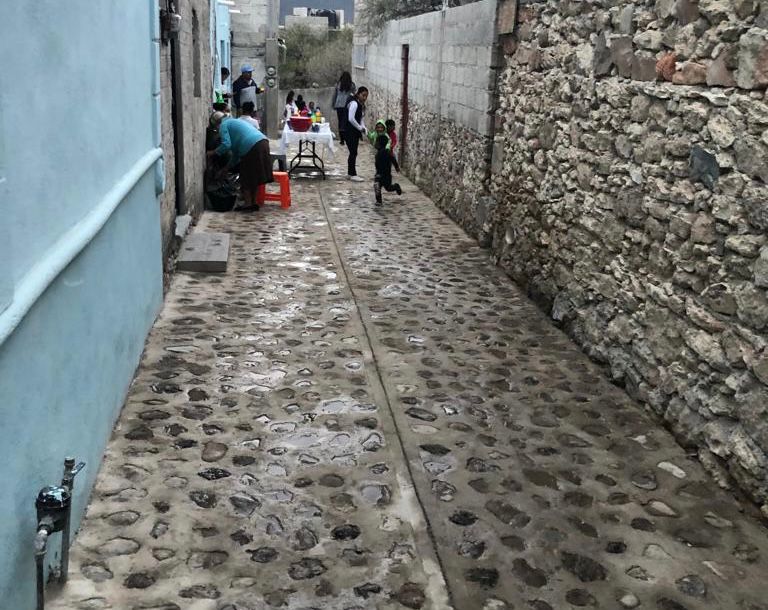 Se realizó la rehabilitación del callejón “Granada” en Barrio Nuevo, Bernal, la cual se entregó la noche de ayer.