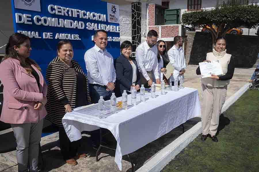 Certifica SESA a Pinal de Amoles como Comunidad Saludable