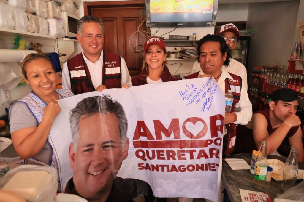 Corregidora recibe cálidamente a Santiago Nieto Castillo, candidato a Senador de la República.