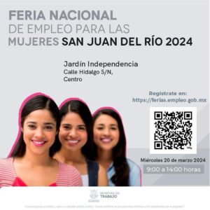Alistan ferias de empleo para mujeres en San Juan del Río y Querétaro