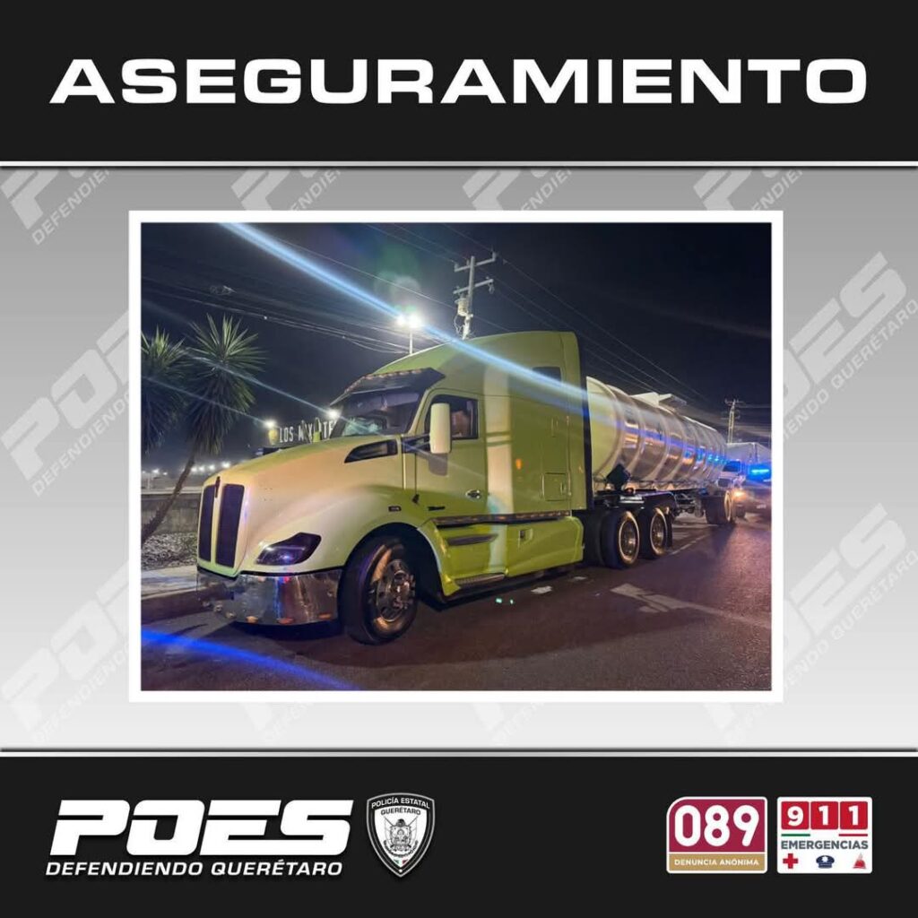 Aseguran tractocamión robado en operativo en Colón; conductor detenido