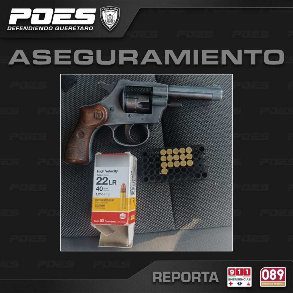 Detienen a sujeto en San José el Alto por presunta venta de arma de fuego en redes sociales