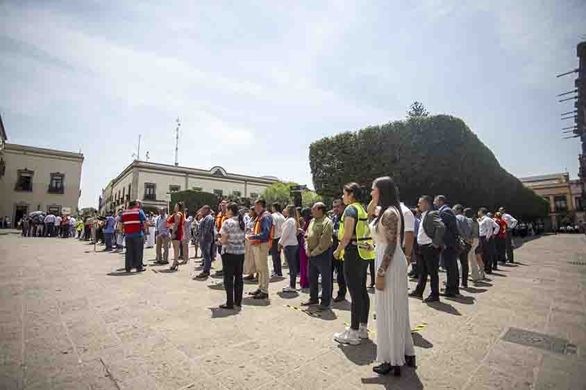 Querétaro participa activamente en el Primer Simulacro Nacional 2025