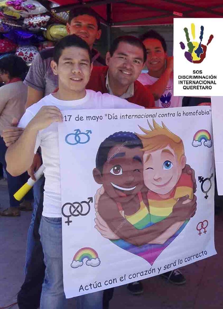 Conapred y SOS Discriminación Internacional Querétaro capacitarán a organizaciones juveniles y estudiantes para prevenir homofobia, lesbofobia, bifobia y transfobia.