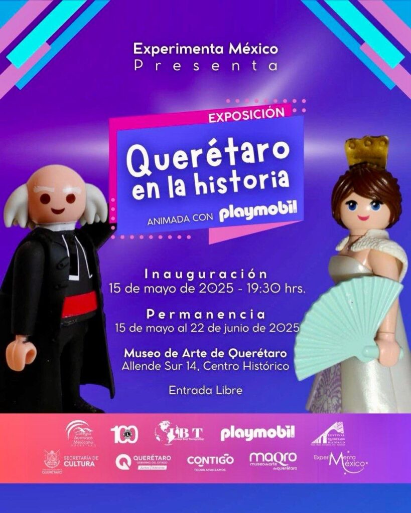 Llega al Museo de la Ciudad la muestra Querétaro en la historia, animada con Playmobil