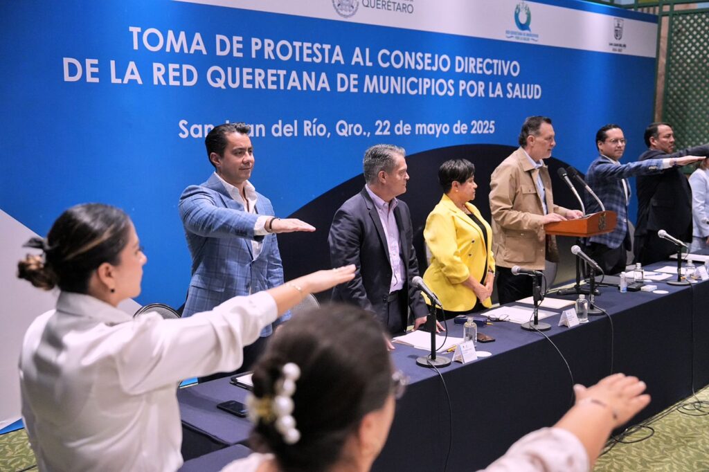 Felifer Macías rinde protesta como Vicepresidente de la Red Queretana de Municipios por la Salud