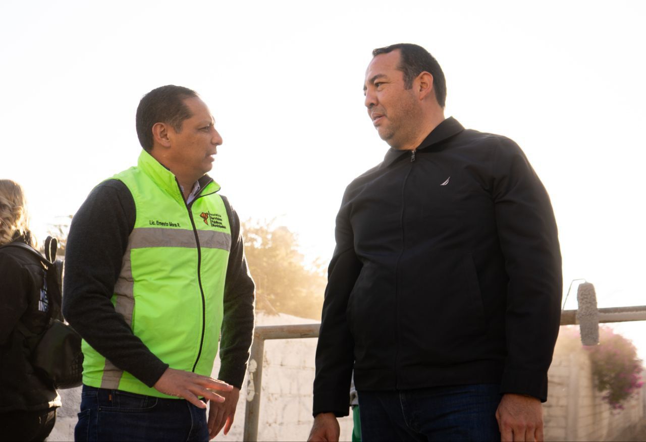 Roberto Cabrera supervisa trabajos de Servicios Públicos
