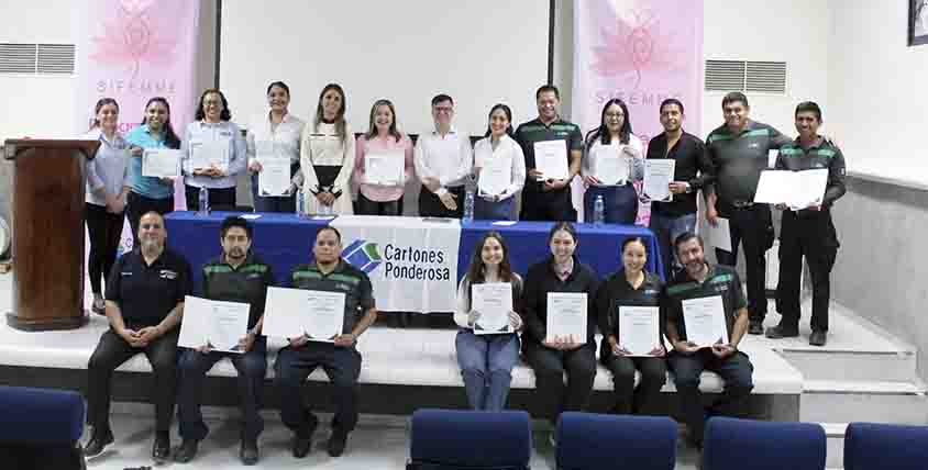 Capacita UT San Juan a personal de Cartones Ponderosa