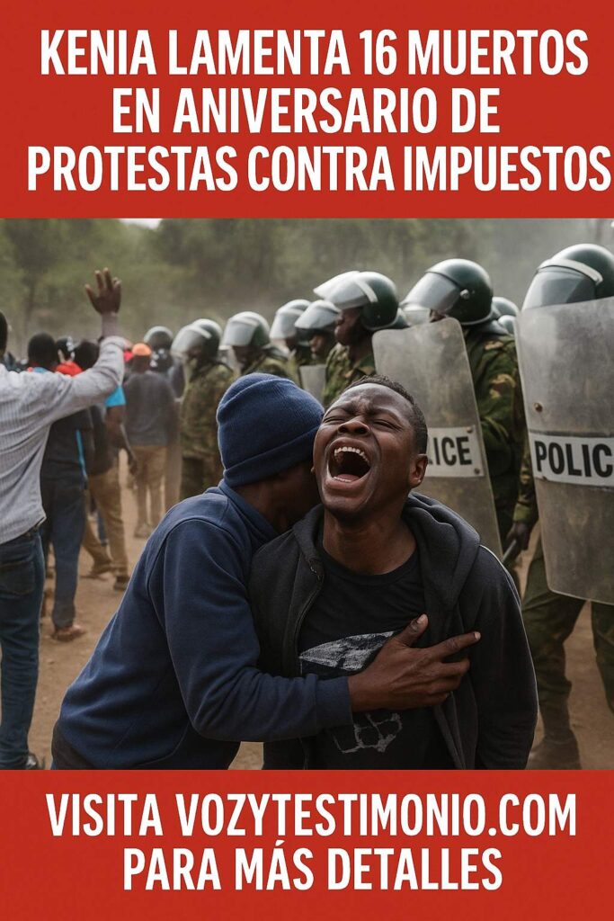 Kenia lamenta 16 muertos en el aniversario de las protestas contra impuestos