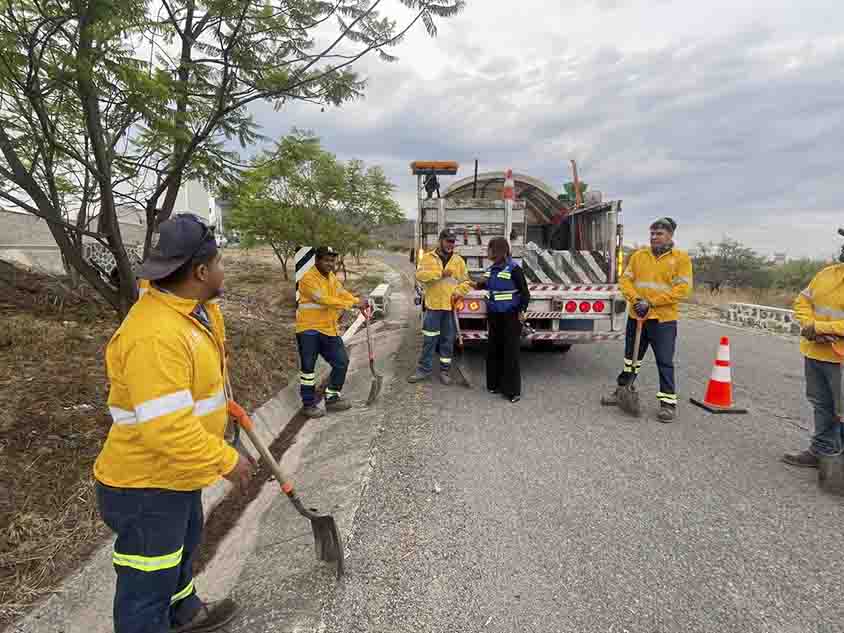 Supervisa CEI conservación en carreteras por lluvias