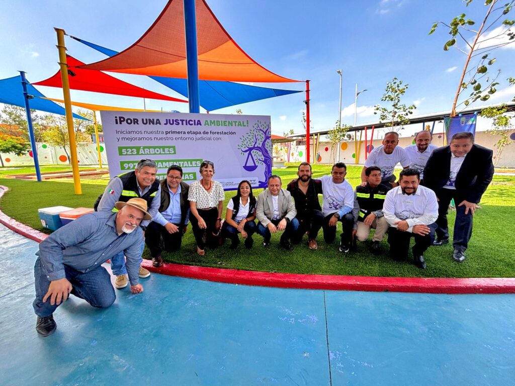 Municipio de Querétaro realiza reforestación en la Ciudad Judicial Querétaro