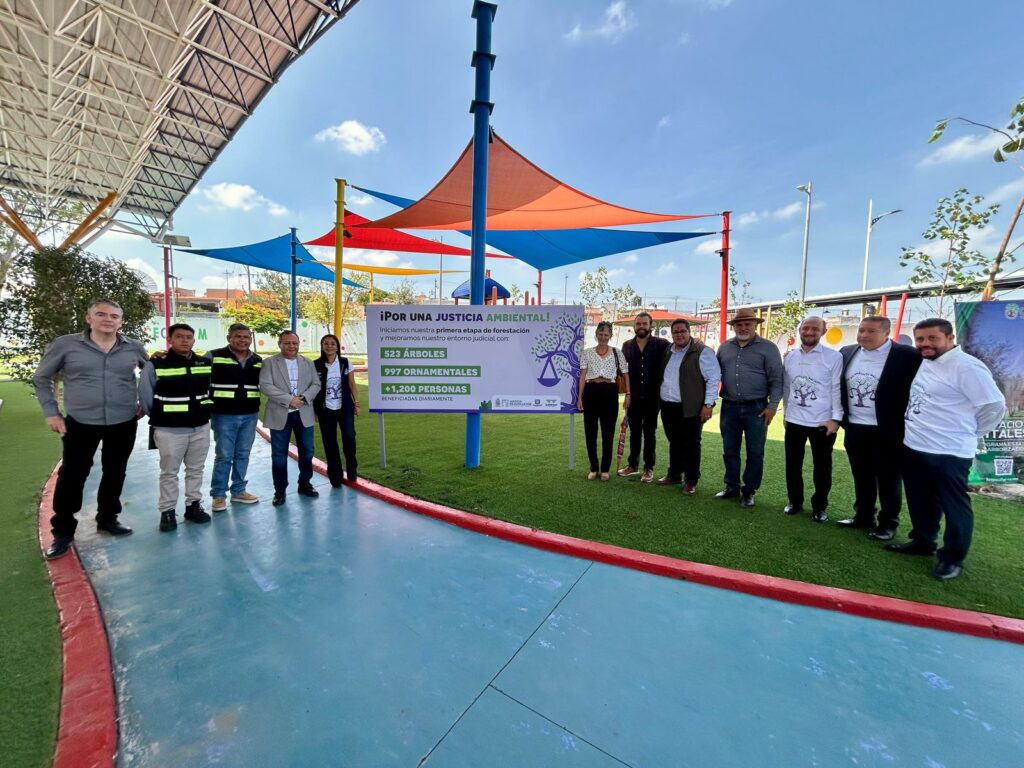 Municipio de Querétaro realiza reforestación en la Ciudad Judicial Querétaro