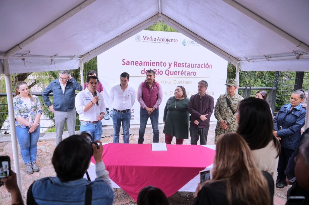 Asiste Felifer Macías al recorrido interinstitucional del Saneamiento y Recuperación de Cuencas y Ríos, Cuenca Lerma-Santiago