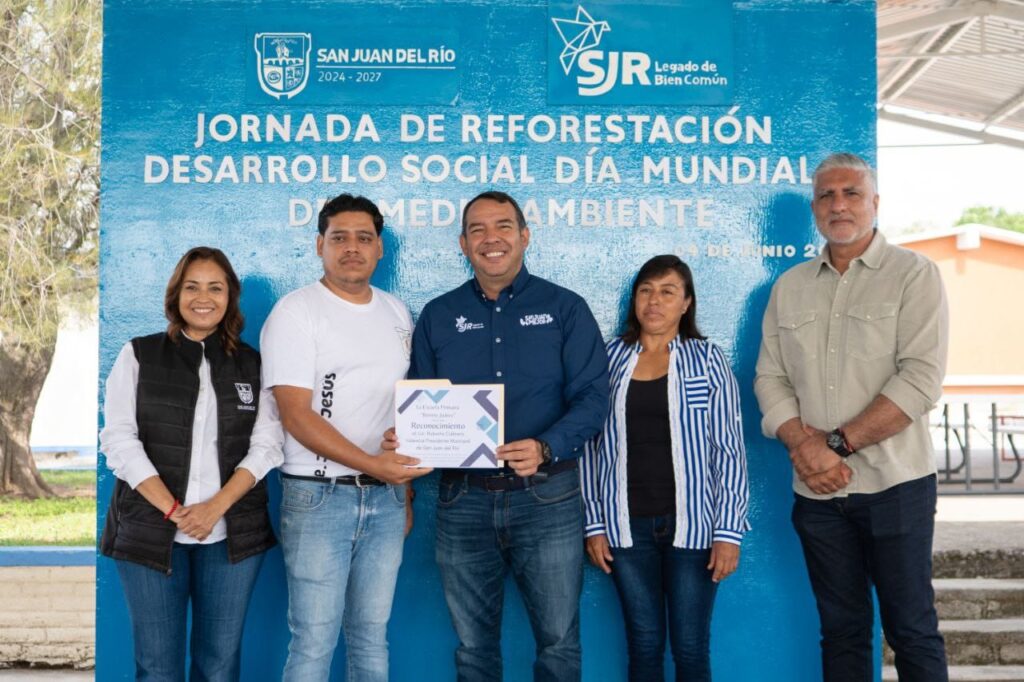 Roberto Cabrera encabeza la Jornada de Reforestación "Día Mundial del Medio Ambiente" en Soledad del Río