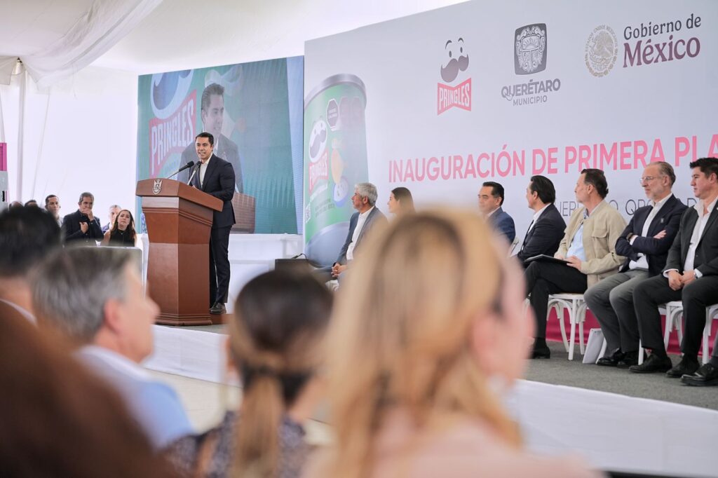 Inauguran Mauricio Kuri y Felifer Macías nueva planta Pringles