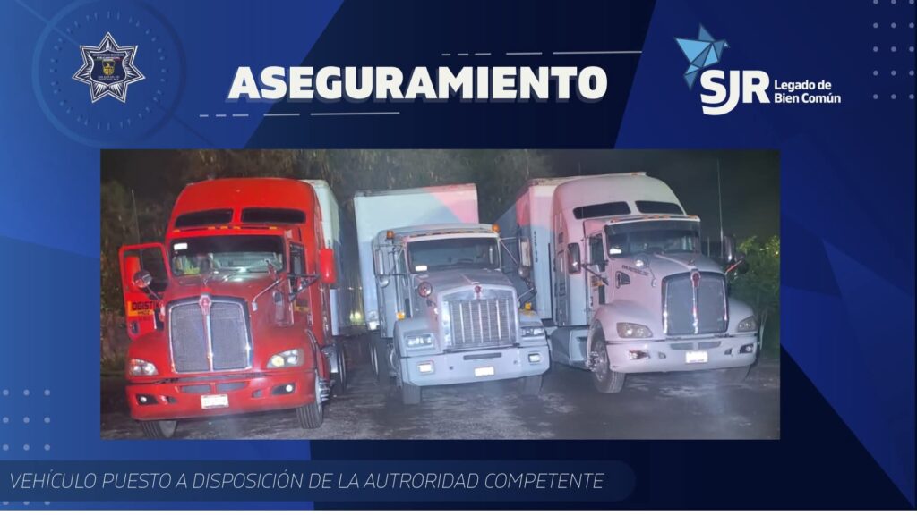 Golpe al huachicoleo: aseguran tractocamiones y detienen a dos en San Juan del Río