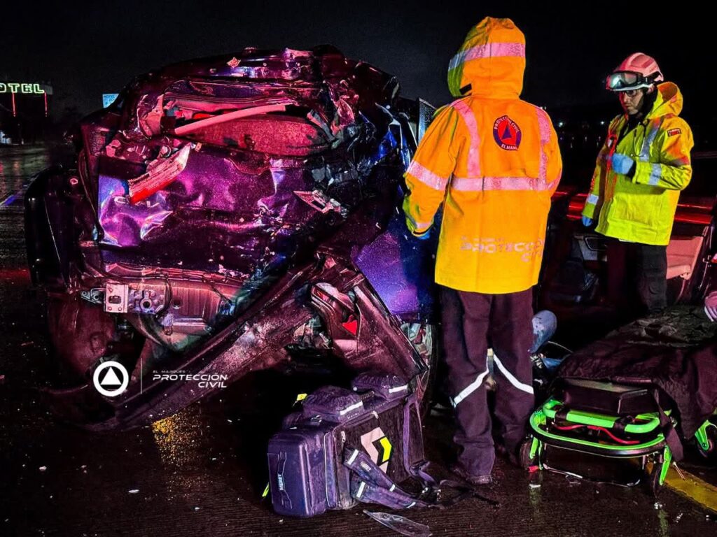 Accidente en la autopista 57 deja dos personas lesionadas