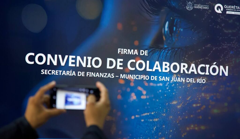 Gobierno Municipal de San Juan del Río y Secretaría de Finanzas Estatal firman convenio para digitalizar trámites