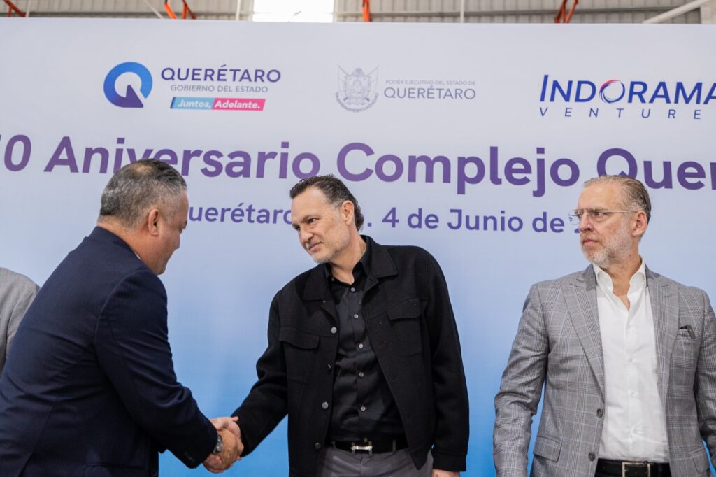 Celebra Gobernador 50 aniversario de Indorama Ventures en Querétaro