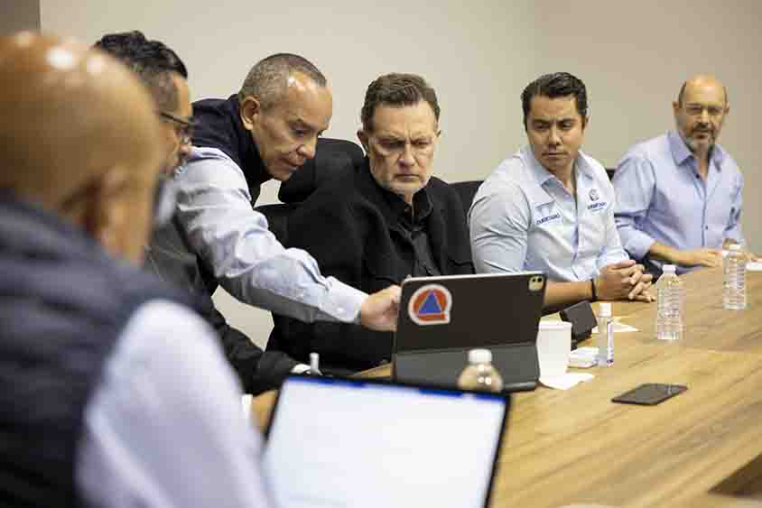 Encabeza Gobernador reunión de seguimiento ante lluvias