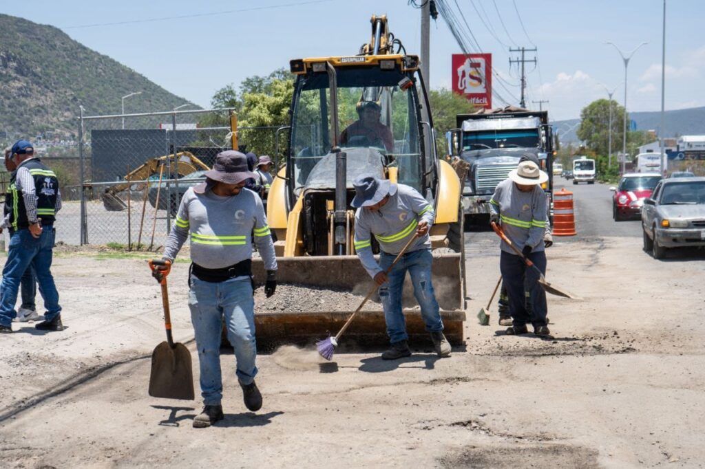 San Juan del Río ha aplicado más de 14 mil metros cúbicos de material en labores de bacheo