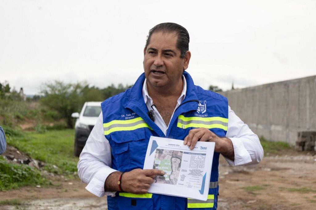 Supervisan avance de obra del tanque “Viveros”; fortalecerá el abasto de agua para más de 11 mil habitantes