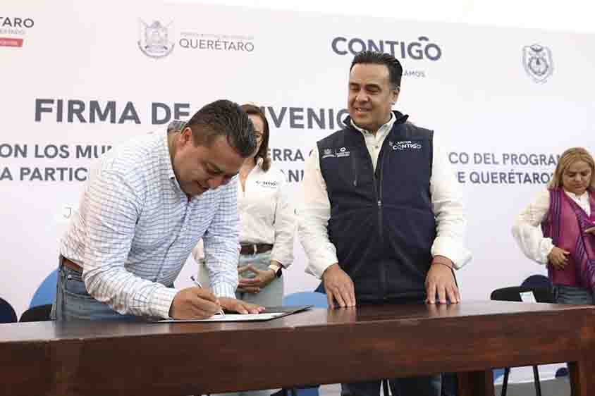 Impulsan participación social en la Sierra Gorda con firma de convenios