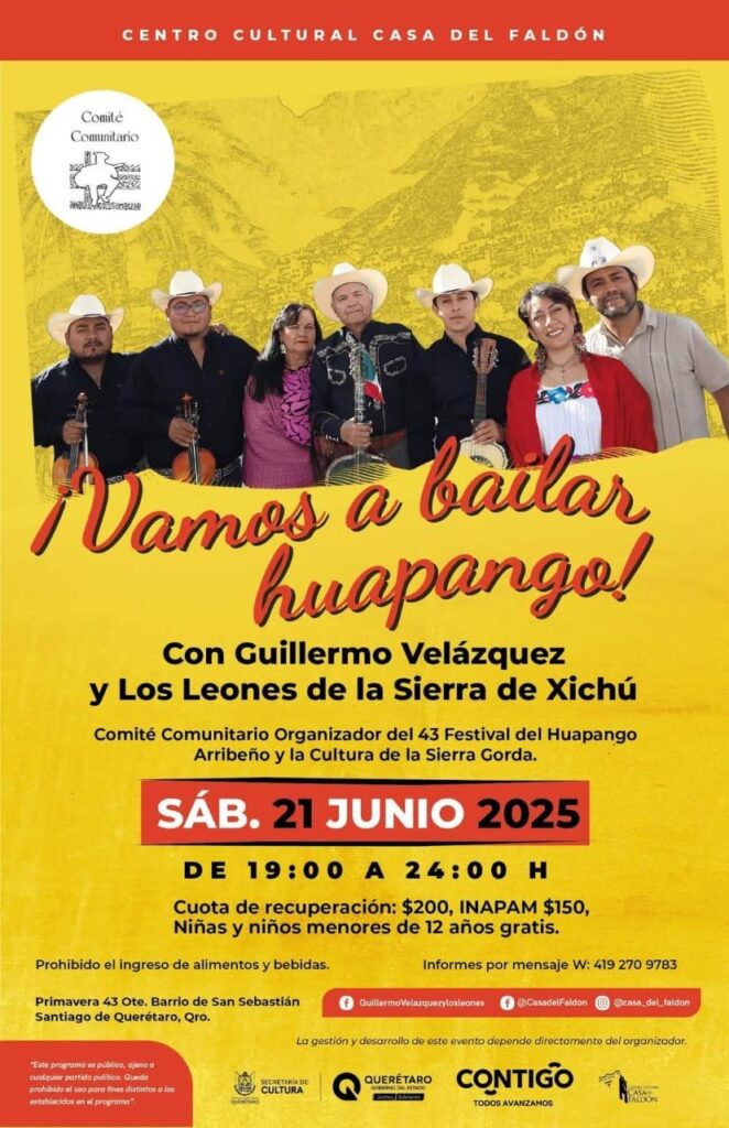 Llegan los Leones de la Sierra Xichún con su son arribeño a la Casa del Faldón