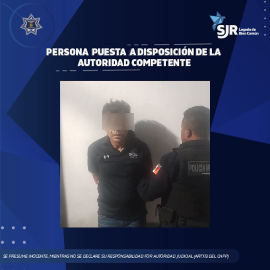 Detenido por robo violento en pleno centro de San Juan del Río